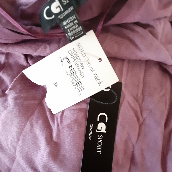 NORDSTROM RACK 3X Grape Brandy Women Blouse top - Picture 2 of 6